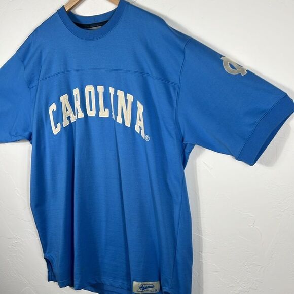 🏈🏀 Vintage NORTH CAROLINA TAR HEELS Embroidered Heavy Pullover Tee Sz 2XL - EU - Picture 4 of 12